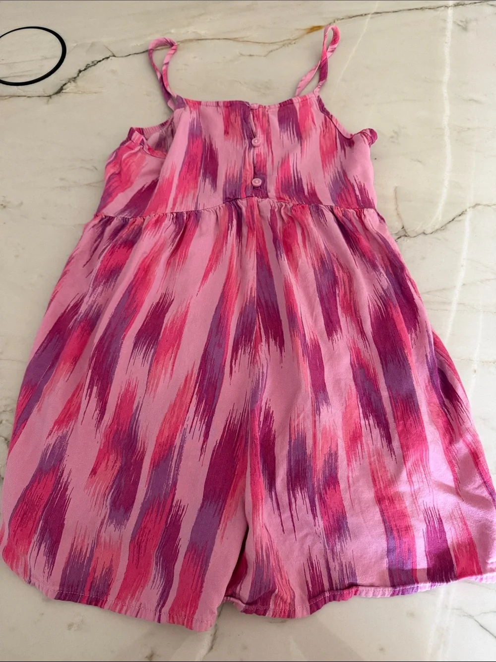 OshKosh B'gosh Pink and Purple Brushstroke Romper